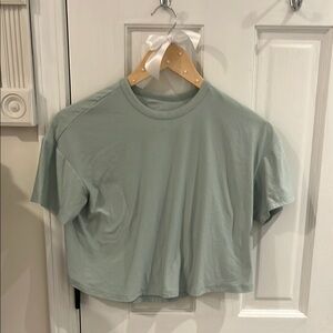 Women's Sage Green Crop Top